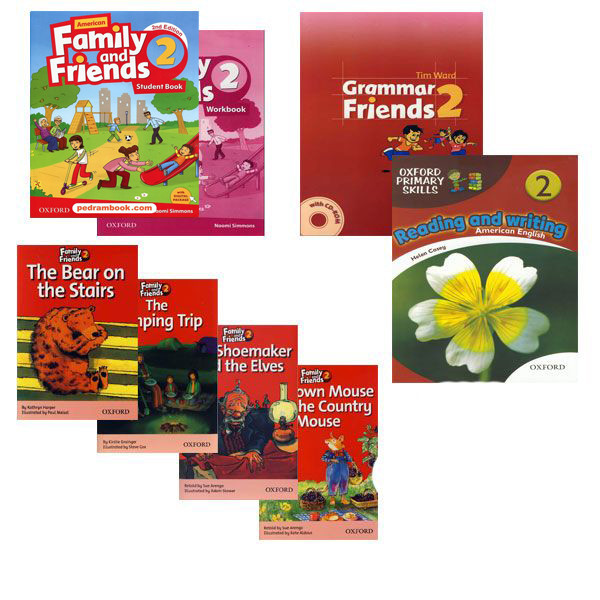 کتاب Family And Friends 2 اثر Naomi Simmons انتشارات الوندپویان مجموعه ۸ جلدی