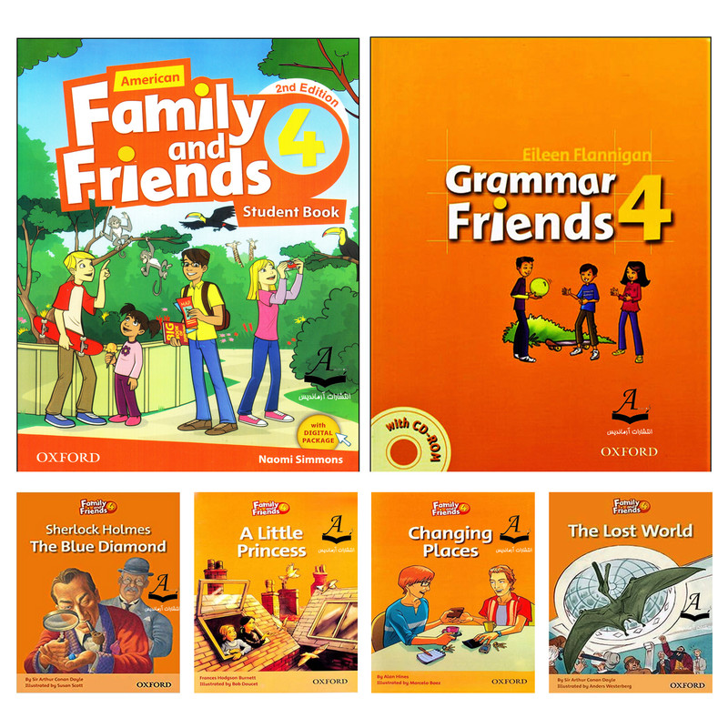 کتاب Family and Friends 4 اثر جمعی از نویسندگان انتشارات ایرانمهر  شش جلدی