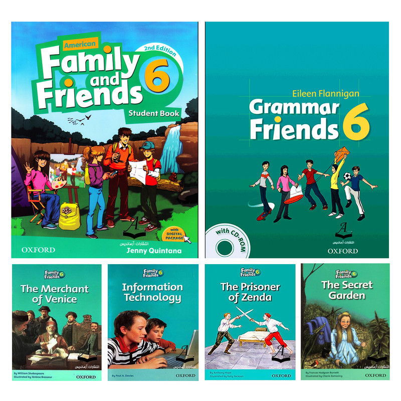 کتاب Family and Friends 6 اثر جمعی از نویسندگان انتشارات ایرانمهر شش جلدی