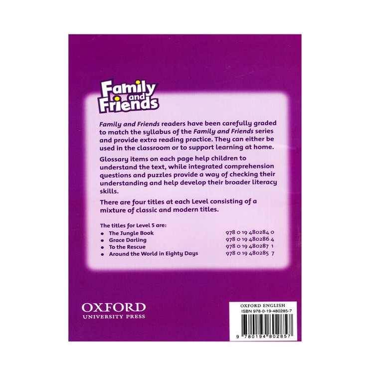 کتاب داستان Family And Friends 5 اثر جمعی از نویسندگان انتشارات ایرانمهر چهار جلدی